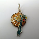 Enamel Straw Hat Charm