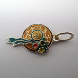 Enamel Straw Hat Charm