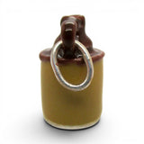 Sterling Silver Enamel Little Brown Jug Charm for Bracelet Stoneware Gift BCS