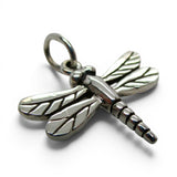 Sterling Silver or Enamel Dragonfly Charm for Bracelet Insect Jewelry Vintage
