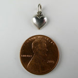 TINY Sterling Silver Heart Charm