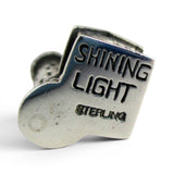 Sterling Silver Red Top Lighthouse Charm for Bracelet Shining Light Vintage New