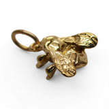 Sterling Silver Gold Vermeil Bee Charm for Bracelet Insect Jewelry Vintage New