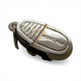 Sterling Silver Black Enamel Mary Jane Strap Shoe Charm for Bracelet Vintage