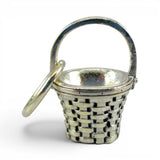 Sterling Silver Mini Measuring Basket Charm for Bracelet Zechariah 5 6
