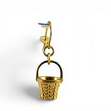 Gold Vermeil Measuring Basket Earrings Sterling Silver Dangle Drop Zechariah 5 6
