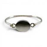 Sterling Silver Engravable Bangle Charm Bracelet Brown County Silver Vintage New