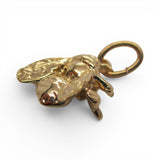 Sterling Silver Gold Vermeil Bee Charm for Bracelet Insect Jewelry Vintage New