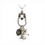 Sterling Silver Beach Sea Charms Holder Necklace Watering Can Chair Summer Hat