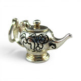 Sterling Silver Aladdin Teapot Charm for Bracelet Tea Lover Gift Small Pendant