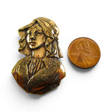 Lady of Lorraine France Brass Pin
