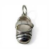 Sterling Silver Mary Jane Shoe Charm for Bracelet Girl Mom Gift Vintage New
