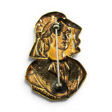 Lady of Lorraine France Brass Pin
