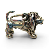 Sterling Silver Basset Hound Charm for Bracelet Dog Breed Jewelry Vintage New