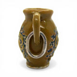 Sterling Silver Enamel Heart Crock Jug Charm for Bracelet Pottery Brown County