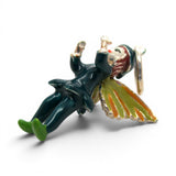 Sterling SIlver Enamel Blue Fairy Charm for Bracelet Gardener Gift Mini Wings