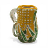 Sterling Silver Enamel Corn King Pitcher Charm for Bracelet Shawnee Pottery 925