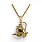 Sterling Silver Gold Vermeil Restaurant Coffee Pot Charm for Bracelet Wife Gift