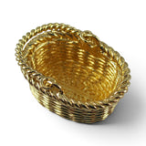 Sterling Silver Gold Vermeil Flower Girl Basket Pendant for Necklace Movable BCB