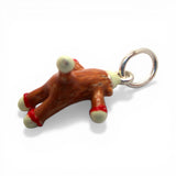 Sterling Silver Enamel Sock Monkey Charm for Bracelet Vintage Nostalgia Gift
