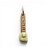 Sterling Silver Enamel Kitchen Spatula Charm for Bracelet Baker Baking Gift New