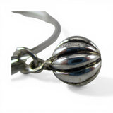 Sterling Silver Small Jack O' Lantern Charm for Bracelet Pumpkin Halloween Gift