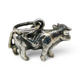 Sterling Silver Beef Cow Charm for Bracelet Farm Farming Farmer Gift Vintage New