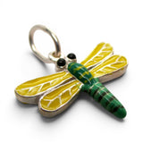 Sterling Silver or Enamel Dragonfly Charm for Bracelet Insect Jewelry Vintage