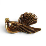 Art Nouveau Dove Brass Pin