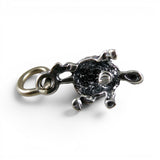 TINY Sterling Silver Turtle Charm Miniature Small Finding Jewelry Making Mini