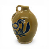 Sterling Silver Enamel Stoneware Bird Jug Charm Miniature Pottery Jewelry 925