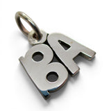 Sterling Silver BA Charm for Bracelet Bachelor of Arts College Graduation Gift