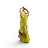 Sterling Silver Enamel Her Robe Charm for Bracelet Yellow PInk Gift for Wife