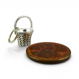 Sterling Silver Mini Measuring Basket Charm for Bracelet Zechariah 5 6