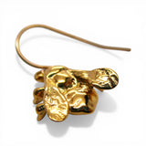 Sterling Silver Gold Vermeil Vermeil Bee Earrings Dangle Drop Insect Jewelry 925