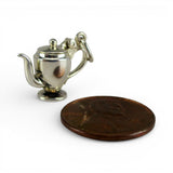 Sterling Silver Coffee Pot Charm for Bracelet Moveable Lid Vintage New Condition