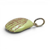 Sterling Silver Enamel Scallop Shell Charm for Bracelet Beach Vacation Jewelry