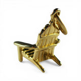 Sterling Silver Gold Vermeil Adirondack Chair Charm for Bracelet Vacation Gift