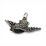 Sterling Silver Flying Bluebird charm for Bracelet Bird Jewelry Gift Vintage New