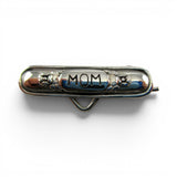 Sterling Silver Mom Charm Hanger Pin Holder Mother Day Gift Vintage New