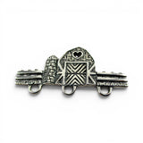 Sterling Silver Farm Charm Holder Pin Barn Silo Fence Heart Vintage Farming Gift