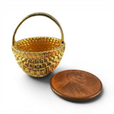 Big Gold Vermeil Appalachian Egg Basket Pendant for Necklace BCB Vintage
