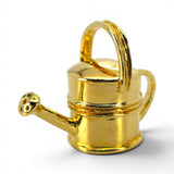 Sterling Silver Gold Vermeil Banded Watering Can Charm for Bracelet Garden Gift