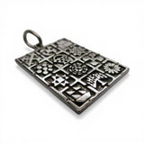 Sterling Silver Quilt Patterns Pendant for Necklace Quilter Quilting Gift New