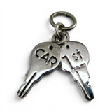 Sterling Silver 1st Car Keys Charm for Bracelet First Car Gift Vintage New