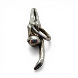 Sterling Silver Swimmer Charm for Bracelet Swim Swimming Gift 925 3D New Old