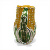 Sterling Silver Enamel Corn King Pitcher Charm for Bracelet Shawnee Pottery 925