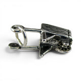 Sterling Silver or Gold Vermeil Wheelbarrow Charm for Bracelet 3D Gardener Gift