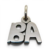 Sterling Silver BA Charm for Bracelet Bachelor of Arts College Graduation Gift