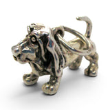 Sterling Silver Basset Hound Charm for Bracelet Dog Breed Jewelry Vintage New
